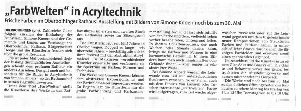 Nürtinger Zeitung vom 05.05.2014
